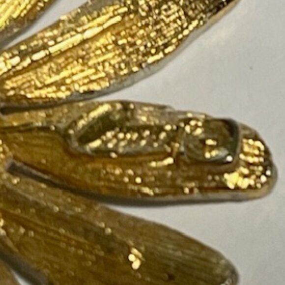 VTG Hand Painted Daisy Flower in Pot Brooch Metal Enamel Pin 1.5"x3.25" - Picture 7 of 14